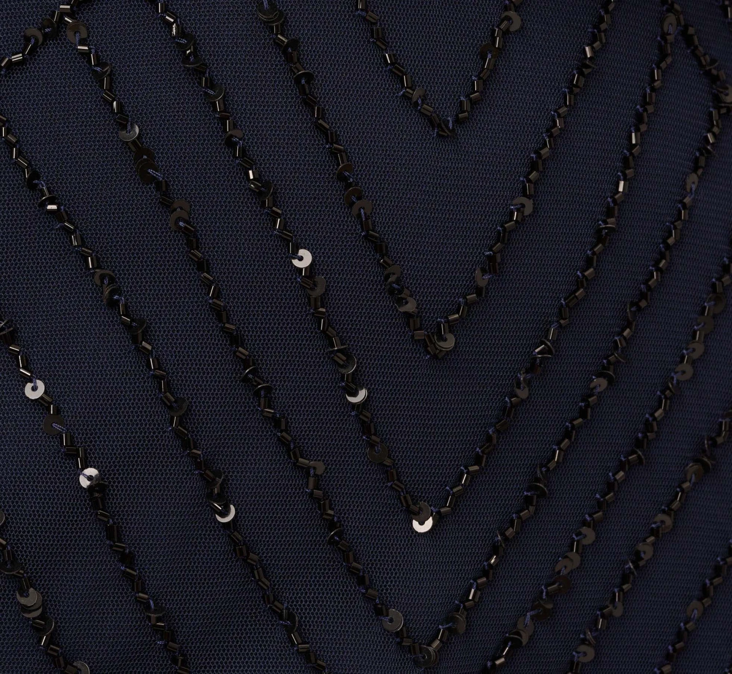 Adrianna Papell Art Deco Beaded Blouson Gown In Navy Black 6 Adrianna Papell Art Deco Beaded Blouson Gown In Navy Black - Image 6