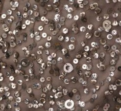 Adrianna Papell Scoop Back Sequin Gown In Lead -Allure Attire 091874600 LED Regular Alternate