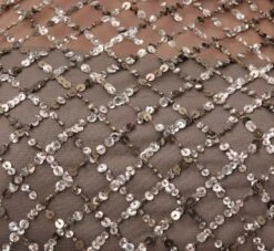 Adrianna Papell Cap Sleeve Beaded Gown In Lead -Allure Attire 091904940 LED Regular Alternate