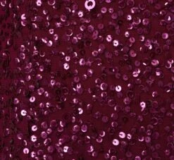 Adrianna Papell Scoop Back Sequin Gown With Three Quarter Sleeves In Cabernet -Allure Attire 091919970 AD605 Regular Alternate