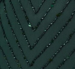 Adrianna Papell Art Deco Beaded Blouson Dress With Halter Neckline In Dusty Emerald -Allure Attire 191914100 AA302 Regular Alternate