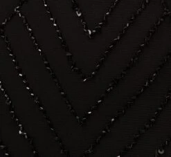 Adrianna Papell Art Deco Beaded Blouson Dress With Halter Neckline In Black Black 11 Adrianna Papell Art Deco Beaded Blouson Dress With Halter Neckline In Black Black -Allure Attire 191914100 BD002 Regular Alternate