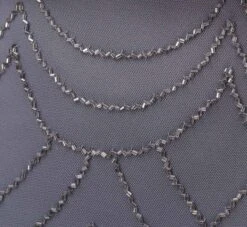 Adrianna Papell Short Sleeve Beaded Blouson Gown In Dusty Blue -Allure Attire 191916100 AA463 Regular Alternate