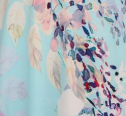 Adrianna Papell Floral Mock Neck Midi Dress In Light Blue Multi -Allure Attire AP1D104505 AB481 Regular Alternate