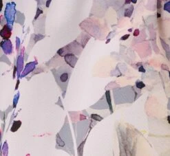 Adrianna Papell Floral Mock Neck Midi Dress In Dusty Blue Multi -Allure Attire AP1D104505 CJ980 Regular Alternate