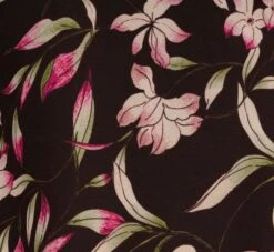 Adrianna Papell Floral-Print Fit-And-Flare Chiffon Short Dress In Black Multi -Allure Attire AP1D104622 AA963 Regular Alternate