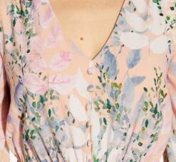 Adrianna Papell Floral-Print Chiffon Short Dress In Blush Multi 10 Adrianna Papell Floral-Print Chiffon Short Dress In Blush Multi -Allure Attire AP1D104655 AM970 Regular Detail