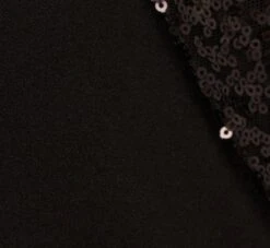 Adrianna Papell Hand-Sequined Crepe Tuxedo Jumpsuit In Black 11 Adrianna Papell Hand-Sequined Crepe Tuxedo Jumpsuit In Black -Allure Attire AP1D104860 AA002 Regular Alternate