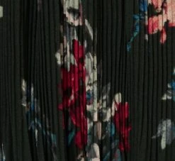 Adrianna Papell Floral Pleated Chiffon Dress With Mock Neckline In Hunter Multi -Allure Attire AP1D104866 AH390 Regular Alternate