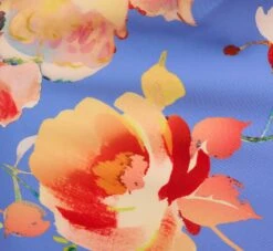 Adrianna Papell Flutter Sleeve Floral Print Dress With Tie Front In Peri Multi 12 Adrianna Papell Flutter Sleeve Floral Print Dress With Tie Front In Peri Multi -Allure Attire AP1D105008 AC494 Regular Alternate