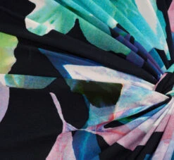 Adrianna Papell Floral Knotted Sheath Dress With Elbow-Length Sleeves In Dark Navy Multi 10 Adrianna Papell Floral Knotted Sheath Dress With Elbow-Length Sleeves In Dark Navy Multi -Allure Attire AP1D105033 BF410 Regular Alternate