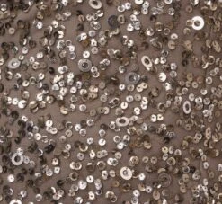 Adrianna Papell Off The Shoulder Sequin Beaded Gown In Lead -Allure Attire AP1E201971 AB241 Regular Alternate