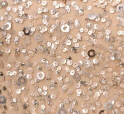 Adrianna Papell Off The Shoulder Sequin Beaded Gown In Champagne -Allure Attire AP1E201971 AB273 Regular Alternate