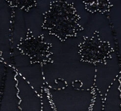 Adrianna Papell Short Sleeve Beaded Cocktail Dress With Popover In Midnight -Allure Attire AP1E207775 AG410 Regular Alternate