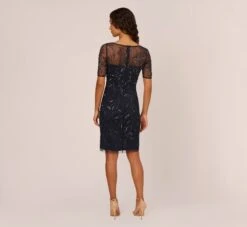 Adrianna Papell Hand-Beaded Cocktail Dress In Midnight -Allure Attire AP1E208090 AG410 Regular Back 2a674ff6 4994 43e4 8657 1ac5a5ac08b7