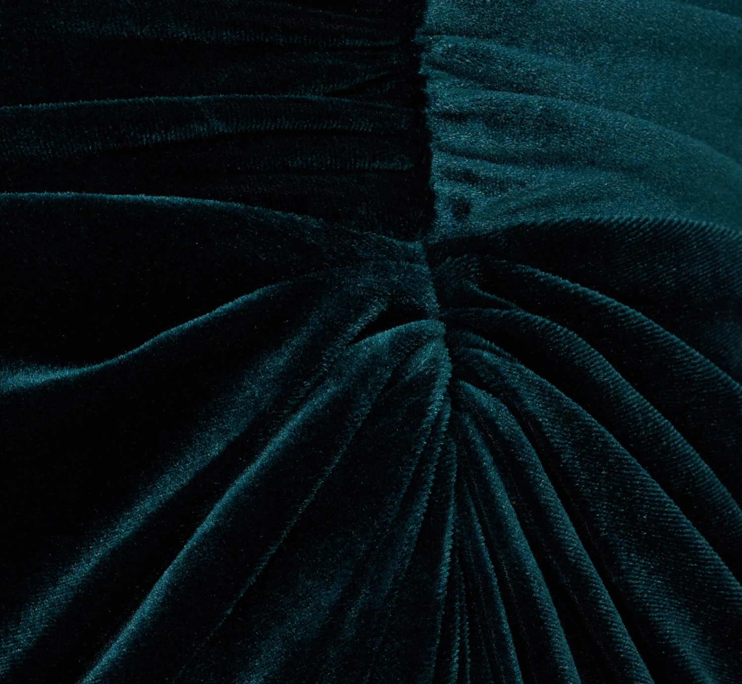 Adrianna Papell Shirred Velvet Gown With Elbow-Length Sleeves In Emerald 6 Adrianna Papell Shirred Velvet Gown With Elbow-Length Sleeves In Emerald - Image 6