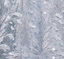 Adrianna Papell Embroidered Sleeveless Midi Cocktail Dress In Skyway -Allure Attire AP1E208600 AC459 Regular Alternate