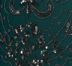 Adrianna Papell Hand-Beaded Ankle-Length Dress In Gem Green 11 Adrianna Papell Hand-Beaded Ankle-Length Dress In Gem Green -Allure Attire AP1E209645 AW303 Regular Alternate