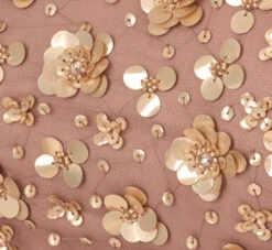 Adrianna Papell 3D Floral Hand-Beaded One-Shoulder Long Column Gown In Stone -Allure Attire AP1E209866 AE549 Regular Alternate