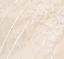 Adrianna Papell Hand-Beaded Off-The-Shoulder Blouson Short Sheath Cocktail Dress In Ivory Pearl -Allure Attire AP1E210244 AG105 Regular Alternate