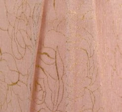 Adrianna Papell Metallic Rose Motif Off-The-Shoulder Long Gown In Rose Gold -Allure Attire AP1E210267 AI298 Regular Alternate