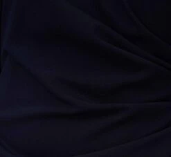 Adrianna Papell Plus Size Crepe Mermaid Gown With Pearl Trim Short Sleeves In Midnight -Allure Attire AP1E210355 AB411 Plus Alternate