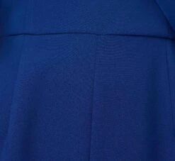 Adrianna Papell Satin Crepe Draped One Shoulder Wide Leg Jumpsuit In Rich Royal -Allure Attire AP1E210417 AI402 Regular Alternate