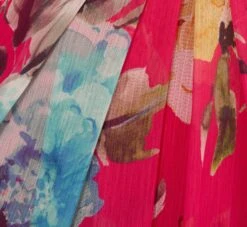 Adrianna Papell Floral Chiffon Halter Gown With Illusion Details In Pink Multi 11 Adrianna Papell Floral Chiffon Halter Gown With Illusion Details In Pink Multi -Allure Attire AP1E210560 AE970 Regular Alternate