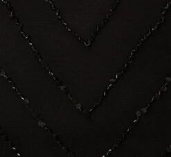 Adrianna Papell Art Deco Beaded Mermaid Gown With Cowl Neckline In Black -Allure Attire AP1E210577 AA002 Regular Alternate