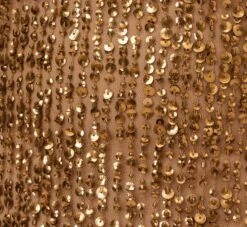 Adrianna Papell Beaded Halter Dress With Fringe Details In Copper -Allure Attire AP1E210625 AA908 Regular Alternate