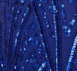 Adrianna Papell Beaded Mermaid Gown With Dolman Sleeves In Ultra Blue 13 Adrianna Papell Beaded Mermaid Gown With Dolman Sleeves In Ultra Blue -Allure Attire AP1E210884 AZ401 Regular Alternate