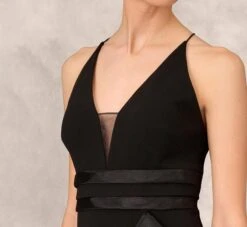 Tiered Trumpet Dress With Ruffles In Black 9 Tiered Trumpet Dress With Ruffles In Black -Allure Attire MD1E202177 AA002 Regular Detail