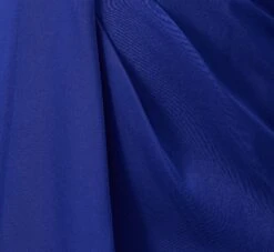 One-Shoulder Satin Draped Sheath Dress With Crepe Back And Cape In Royal Sapphire -Allure Attire MD1E206840 AN401 Regular Alternate