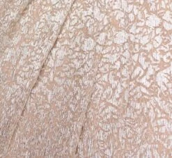 Pleated Foiled Long Column Dress With Slit And Flutter Sleeves In Silver Gold 11 Pleated Foiled Long Column Dress With Slit And Flutter Sleeves In Silver Gold -Allure Attire MD1E207436 AH063 Regular Alternate