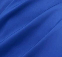 One Shoulder Crepe Cocktail Dress With Slit In Royal Sapphire -Allure Attire MD1E207906 AN401 Regular Alternate