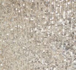 Sequined One-Shoulder Midi-Length Cocktail Dress With Ruffle In Champagne Silver -Allure Attire MN1E206313 AJ298 Regular Detail