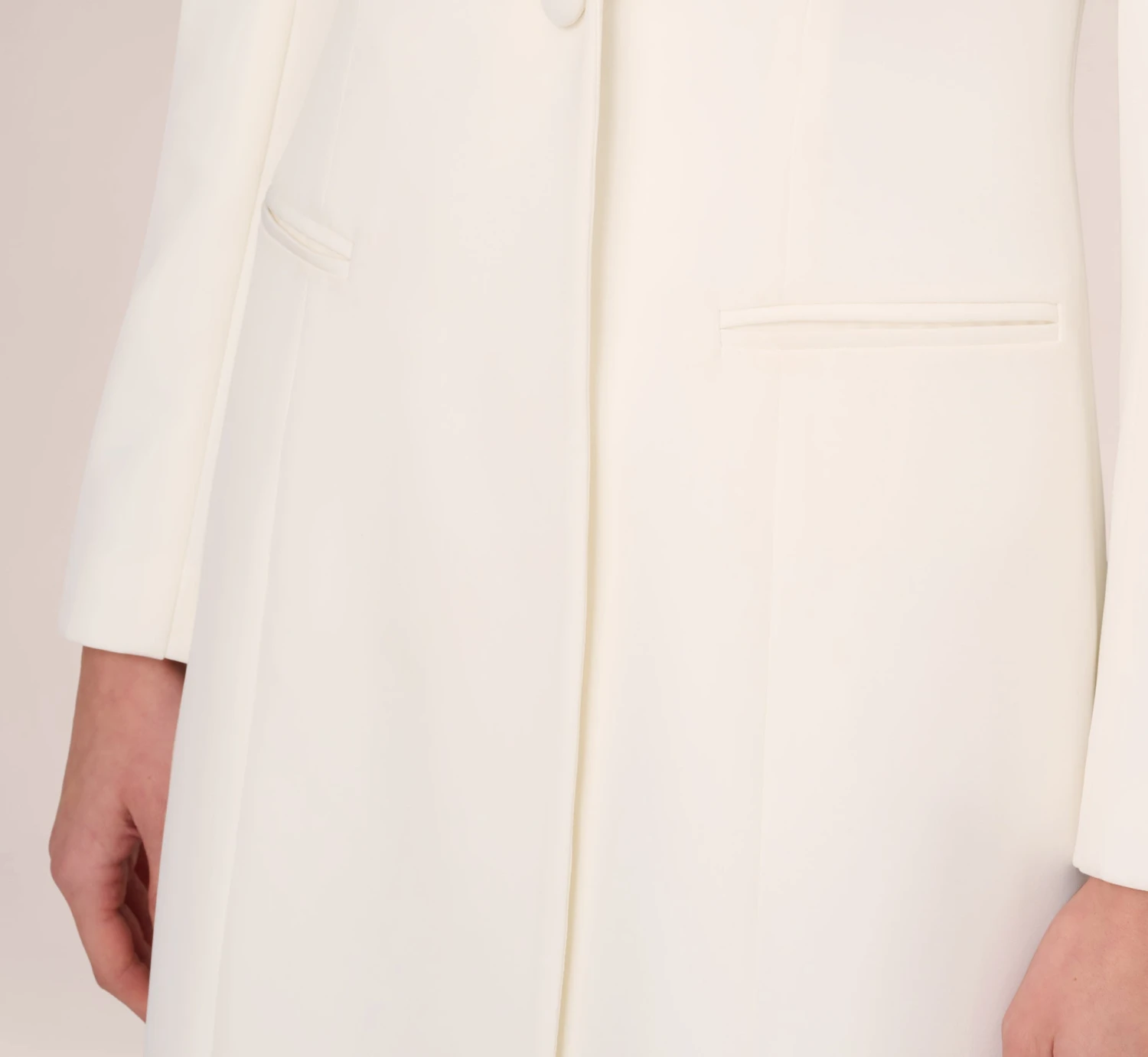 Tuxedo Cocktail Dress In Ivory 5 Tuxedo Cocktail Dress In Ivory - Image 5