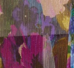 Floral-Print Metallic Crinkled Mesh Long Halter Tiered Dress In Magenta -Allure Attire MN1E207665 AA670 Regular Detaill