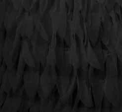 One Shoulder Cocktail Dress With Feather Chiffon Skirt In Black -Allure Attire MN1E208133 AA002 Regular Alternate