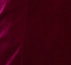 Plus Size Long Sleeve Velvet Tuxedo Dress With Feather Hem In Magenta -Allure Attire MN1E208384 AA520 Plus Alternate
