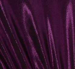 Plus Size Metallic Knit Long Sleeve Asymmetrical Dress With Ruched Details In Wild Orchid -Allure Attire MN1E208390 AD510 Plus Alternate